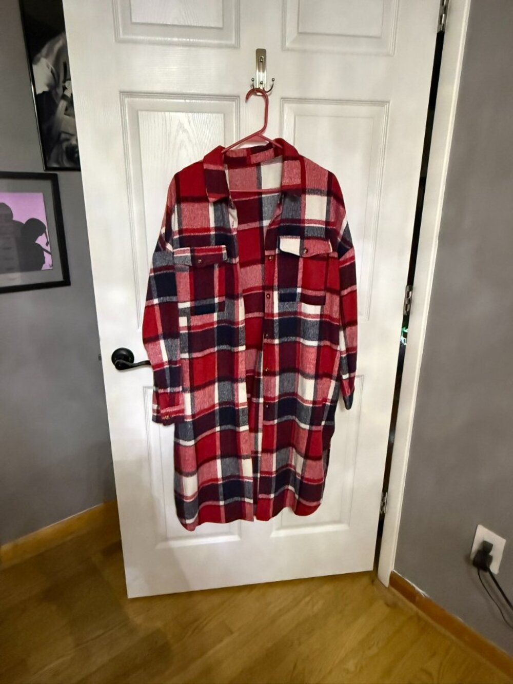 Flannel Plaid Longline Shacket